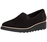 Clarks Sharon Dolly, Mocasines Mujer, Black, 41.5 EU Ancho