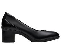 Clarks Shaya Poppy - Zapatos para Mujer, Cuero Negro, Talla 5, Piel Negra, 38 EU
