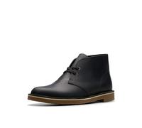 Clarks Shepton Chukka - Botas para hombre, Cuero negro, 45 EU