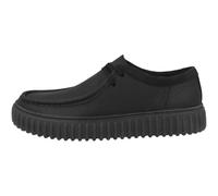 Clarks Shoes, Torhill Lo, Black Leather, 8 (Men)