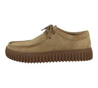 Clarks Shoes, Torhill Lo, Dark Sand Suede, 11 (Men)