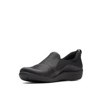 Clarks Sillian PazLoafer para Mujer, Nubuck sintético Negro, 36 EU
