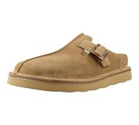 Clarks - Solsbury Mule, Sandalias deslizantes de los Hombres, Dark Sand Suede,