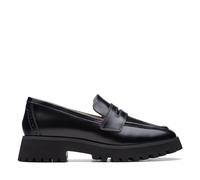 Clarks Stayso Edge Mocasines de piel en color negro, Black, 39.5 EU