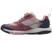 Clarks Steggystridek - Tenis para niña, Rojo Oscuro, 1.5 UK