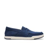 Clarks Step Isle Base, Zapatillas Hombre, Azul Navy Canvas Navy Canvas, 41.5 EU