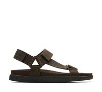 Clarks Sunder Range, Sandalia Hombre, Lea de Oliva Oscura, 46 EU