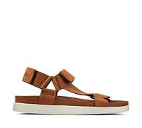 Clarks Sunder Range, Sandalia Hombre, Tan Nubuck, 44 EU