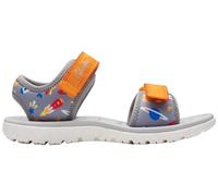 Clarks Surfing Tide K, Sandalia Niños, Gris Naranja, 31 EU