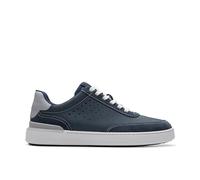 Clarks Tenis Courtlite para Correr para Hombre, Nubuck Azul Marino., 41.5 EU