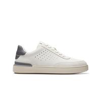 Clarks Tenis Courtlite para Correr para Hombre, Nubuck Blanco, 40 EU