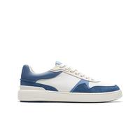 Clarks Tenis Courtlite Racepara Hombre, Azul Combi, 39.5 EU