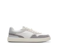 Clarks Tenis Courtlite Racepara Hombre, Gris Claro Combi, 41.5 EU