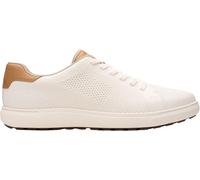 Clarks Tenis de encaje Mapstone para hombre, blanco (White Knit), 39 EU