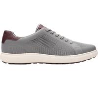 Clarks Tenis de encaje Mapstone para hombre, gris tejido, 46 EU