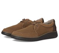 Clarks Tenis de encaje Relaxlite para hombre, Tela marrón claro, 10.5 Wide