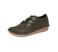 Clarks Tenis Funny Dream para Mujer, Talla 60 EU, Gamuza Verde Oscuro., 36 EU