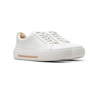 Clarks Tenis Hollyhock Walk para mujer, Blanco cuero (Off White Leather), 7.5 Wide