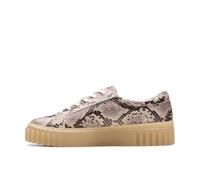 Clarks Tenis Mayhill Walk para Mujer, Gris Snake Lea, 39.5 EU