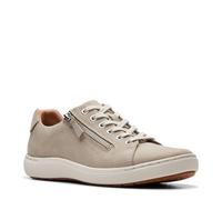 Clarks Tenis Nalle Lace para mujer, Piedra Nubuck, 8.5 Wide