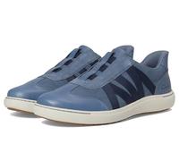 Clarks Tenis Nalle Tess para mujer, Piel combinada azul oscuro, 38.5 EU