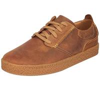 Clarks Tenis Streethilllacepara Hombre, Lea marrón Oscuro, 44 EU
