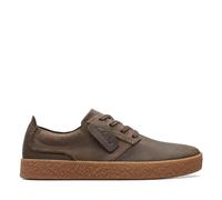 Clarks Tenis Streethilllacepara Hombre, Verde Oliva Oscuro Lea, 44 EU