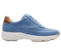 Clarks Tenis Tivoli Grace para Mujer, Nubuck Azul, 39 EU