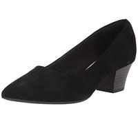 Clarks Teresa Step, Bomba Mujer, Gamuza Negra y Negra, 39 EU