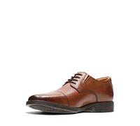 Clarks Tilden Cap, Zapatos para Hombre, Marrón Brown Dark Tan Leather, 45 EU