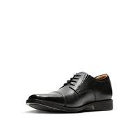 Clarks Originals Zapatos Tilden Cap para hombre, piel negra, 43 EU