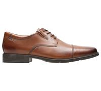 Hombre Clarks Tilden Gorra Negra, Marrón Oscuro o Cuero Smart Cordones Zapatos