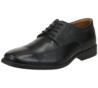 Clarks Tilden Walk, Zapatos para Hombre, Negro Black Leather 33, 46 EU
