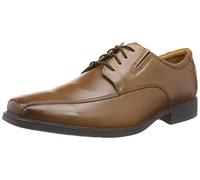Clarks Tilden Walk, Zapatos para Hombre, Marrón Dark Tan Leather, 42 EU