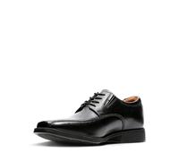 Clarks Tilden Walk, Zapatos para Hombre, Negro Black Leather 107, 46 EU