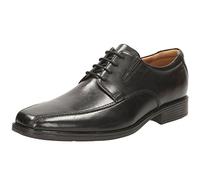 Clarks Tilden Walk, Zapatos para Hombre, Negro Black Leather 108, 47 EU