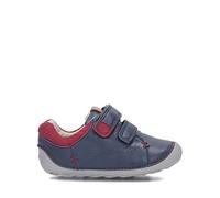 Clarks Tiny Toby Navy Leather - Navy Leather - 2 UK Child