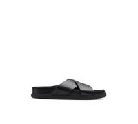 Clarks Torford Cross, Sandalias deslizantes Hombre, Black Leather, 40 EU