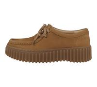 Clarks Torhill Bee, Zapatos de Cordones Unisex Adulto, Light Tan Nubuck, 37.5 EU