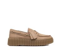 Clarks Torhill Boat Beige Suede 36, Beige Suede, 39.5 EU