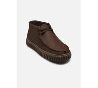 Clarks Botas para hombre Torhill Hi en piel lisa marrón, marrón, 46 EU