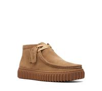 CLARKS Torhill Hi Dark Sand Suede 45