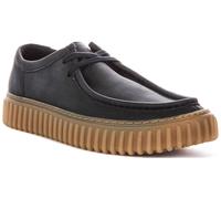Clarks Torhill Lo Mocasines Casual De Cuero Acolchado Con Cordones Azul