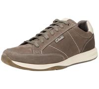 Clarks Townview Lace para Hombre, Nobuck Gris, 8 UK, Gris, 42 EU