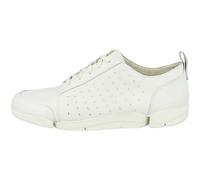 Clarks Triamelia Edge Zapatillas Mujer, Beige (White Leather White Leather), 37.5 EU