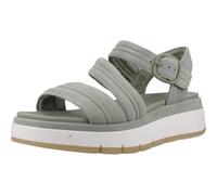 Clarks Tuscan Strap, Sandalia Mujer, Light Green SDE, 37.5 EU