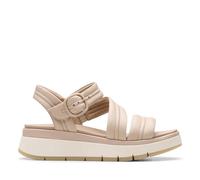 Clarks Tuscan Strap, Sandalia Mujer, Sand Leather, 41.5 EU
