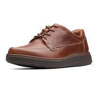 Clarks Un Abode Ease, Zapatos de Cordones Derby Hombre, Marrón (Dark Tan Leather), 42 EU
