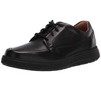 Clarks Un Abode Ease, Zapatos de Cordones Derby Hombre, Negro (Black Leather), 44 EU