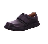 Clarks Un Abode Strap, Mocasín Hombre, Black Leather, 41.5 EU